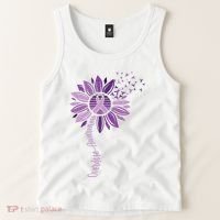 Sunflower Ribbons Overdose Awareness Tank Top thumb 2