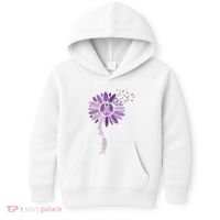 Sunflower Ribbons Overdose Awareness Kids Hoodie thumb 0