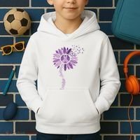 Sunflower Ribbons Overdose Awareness Kids Hoodie thumb 2