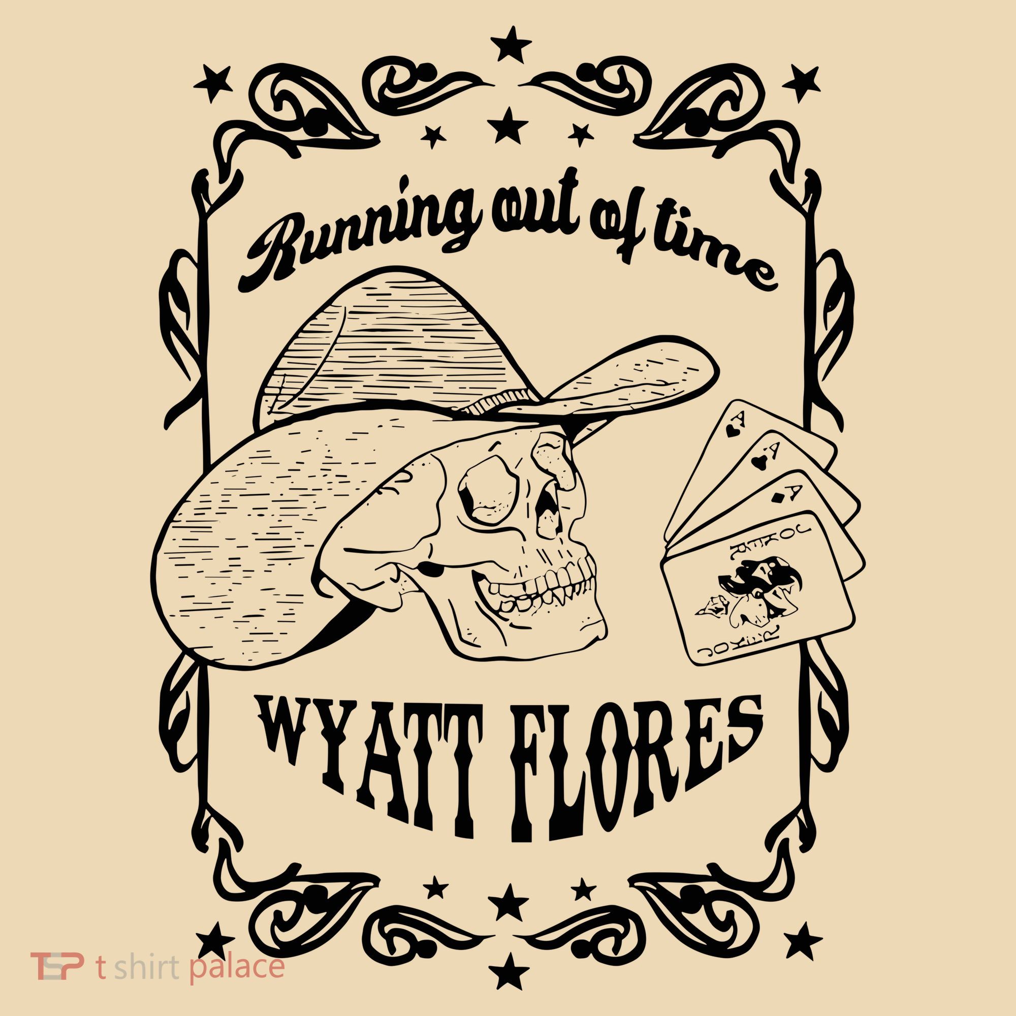 Skull Running Out Of Time Wyatt Flores Tote Bag