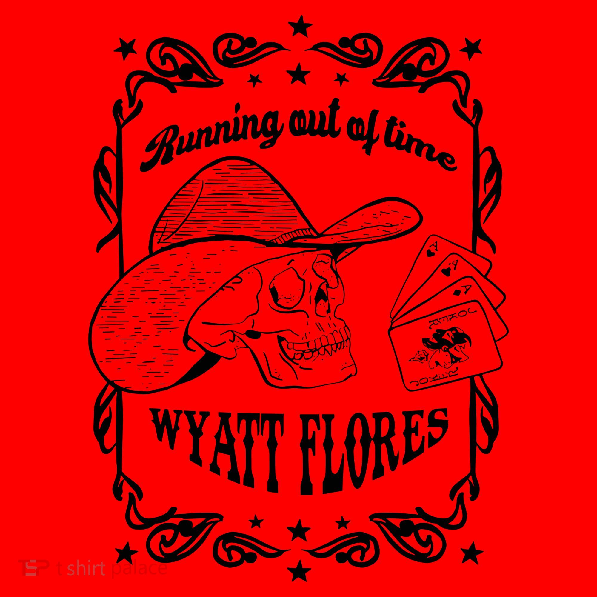 Skull Running Out Of Time Wyatt Flores Santa Hat