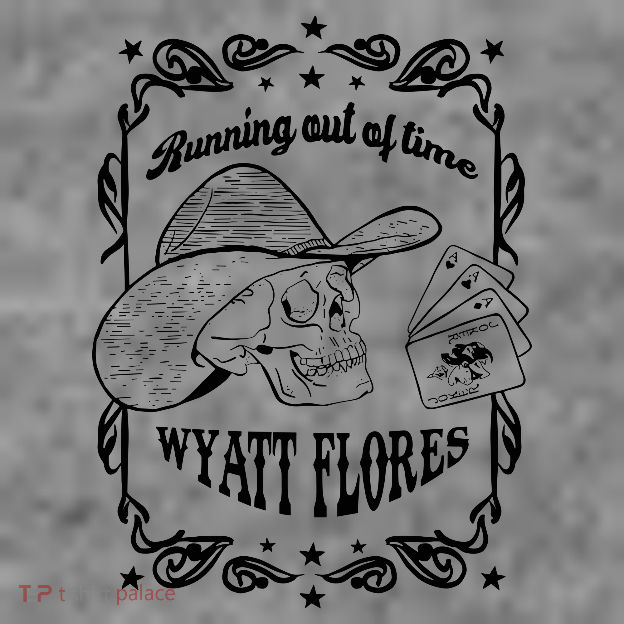 Skull Running Out Of Time Wyatt Flores Toddler Hoodie