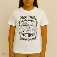 Skull Running Out Of Time Wyatt Flores T-Shirt thumb 4