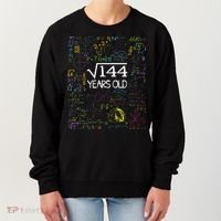 Square Root Of 144 12th Birthday Funny 12 Year Old Nerd Math Women's Sweatshirt thumb 0