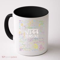 Square Root Of 144 12th Birthday Funny 12 Year Old Nerd Math Coffee Mug thumb 0