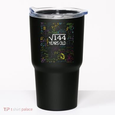 Square Root Of 144 12th Birthday Funny 12 Year Old Nerd Math Tumbler