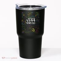 Square Root Of 144 12th Birthday Funny 12 Year Old Nerd Math Tumbler thumb 0