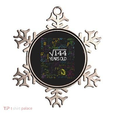 Square Root Of 144 12th Birthday Funny 12 Year Old Nerd Math Ornament