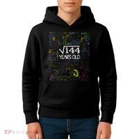 Square Root Of 144 12th Birthday Funny 12 Year Old Nerd Math Kids Hoodie thumb 4