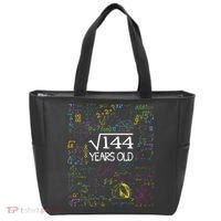 Square Root Of 144 12th Birthday Funny 12 Year Old Nerd Math Tote Bag thumb 0