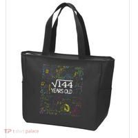 Square Root Of 144 12th Birthday Funny 12 Year Old Nerd Math Tote Bag thumb 3