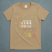 Square Root Of 144 12th Birthday Funny 12 Year Old Nerd Math T-Shirt thumb 5