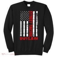 Street Racing Outlaw Flag American Drag Racing Sweatshirt thumb 0