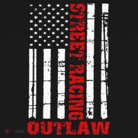 Street Racing Outlaw Flag American Drag Racing Women's Tank Top thumb 5