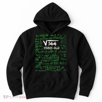 Square Root Of 144 12th Birthday 12 Years Old Gift Hoodie