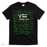 Square Root Of 144 12th Birthday 12 Years Old Gift T-Shirt thumb 0
