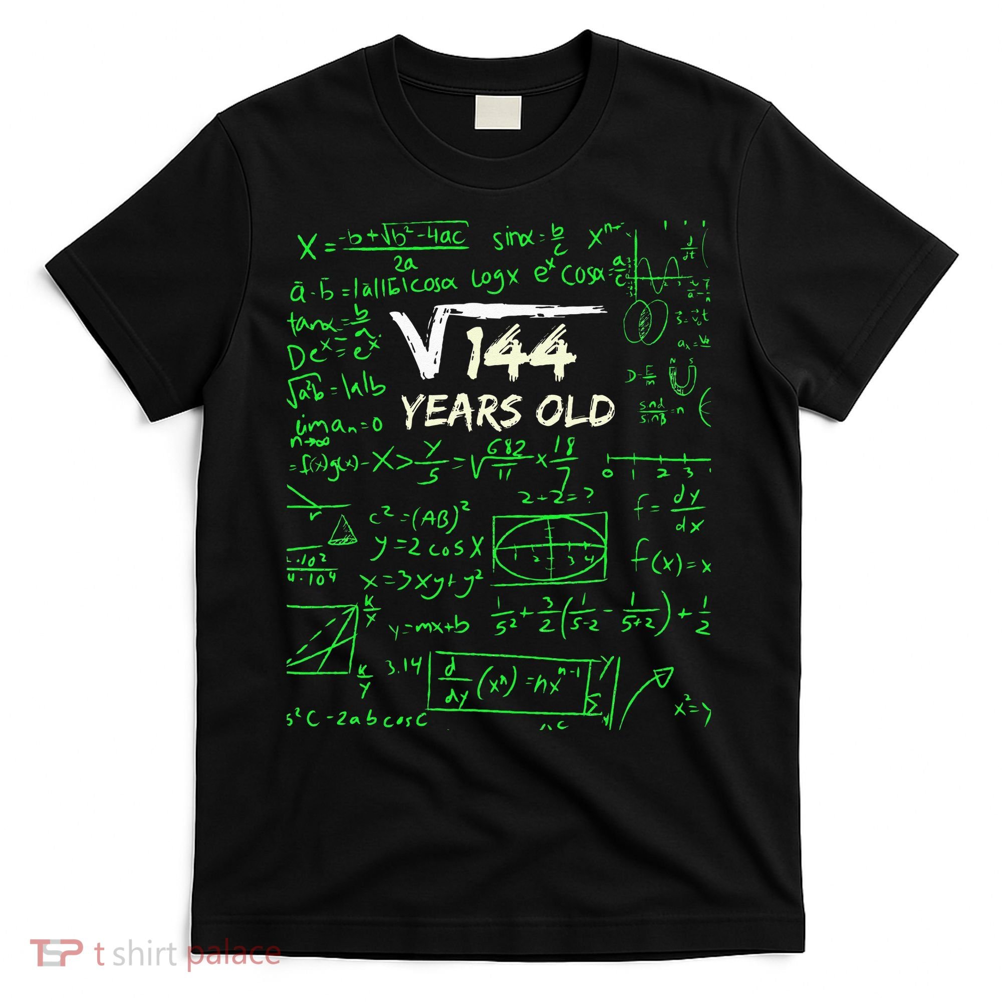Square Root Of 144 12th Birthday 12 Years Old Gift T-Shirt