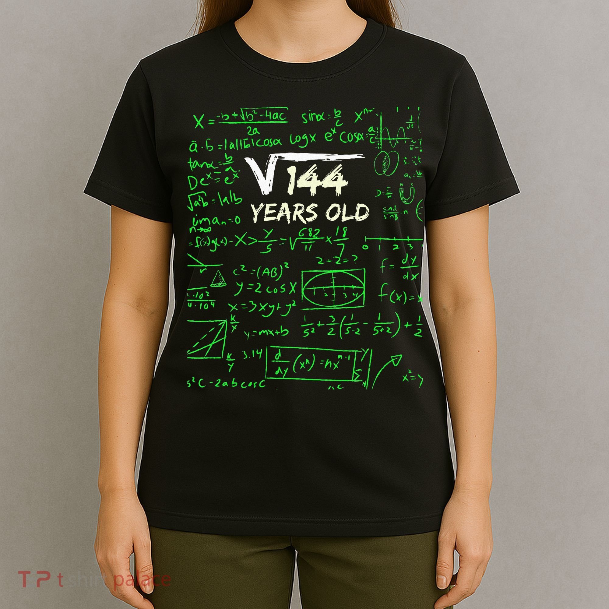 Square Root Of 144 12th Birthday 12 Years Old Gift T-Shirt