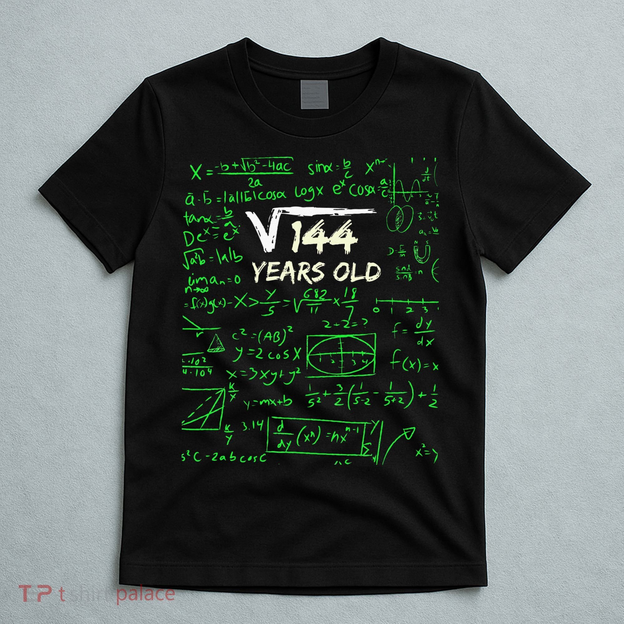 Square Root Of 144 12th Birthday 12 Years Old Gift T-Shirt