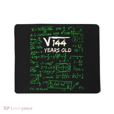 Square Root Of 144 12th Birthday 12 Years Old Gift Mousepad