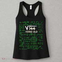Square Root Of 144 12th Birthday 12 Years Old Gift Women's Tank Top thumb 3