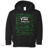Square Root Of 144 12th Birthday 12 Years Old Gift Toddler Hoodie thumb 0