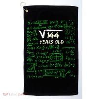 Square Root Of 144 12th Birthday 12 Years Old Gift Golf Towel thumb 0