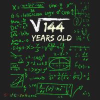 Square Root Of 144 12th Birthday 12 Years Old Gift Golf Towel thumb 3