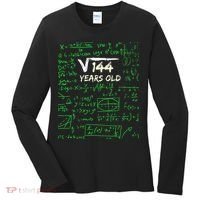 Square Root Of 144 12th Birthday 12 Years Old Gift Women's Long Sleeve Shirt thumb 0