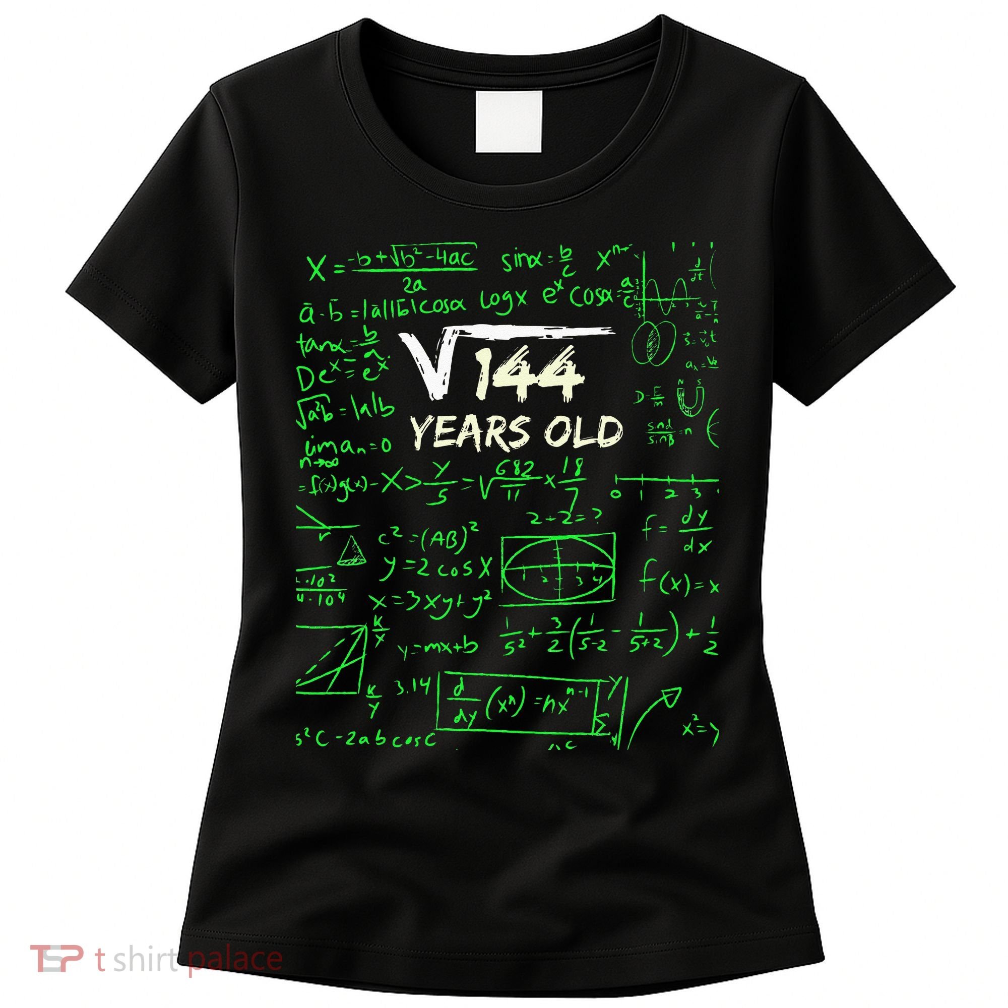 Square Root Of 144 12th Birthday 12 Years Old Gift Women's T-Shirt