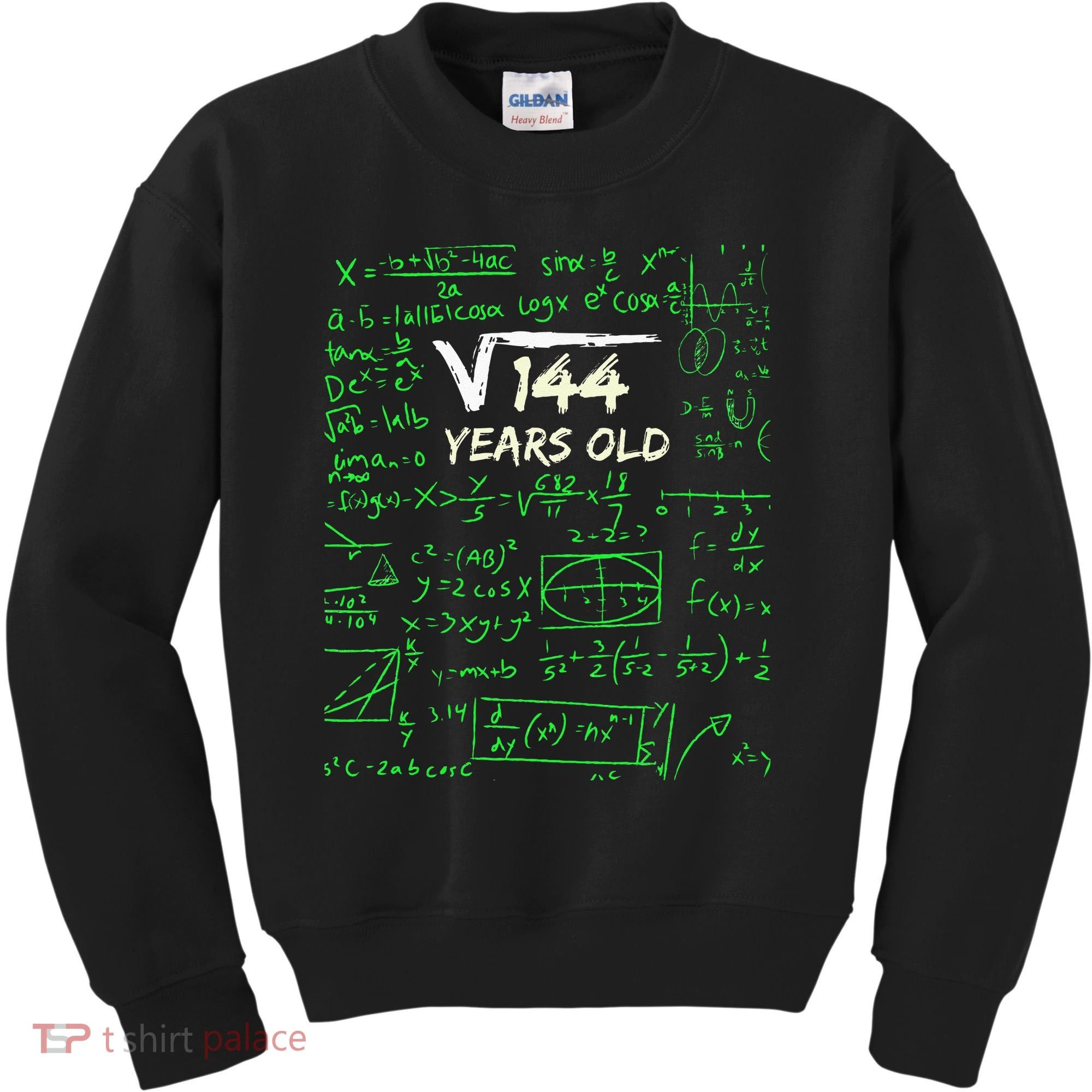 Square Root Of 144 12th Birthday 12 Years Old Gift Kids Sweatshirt