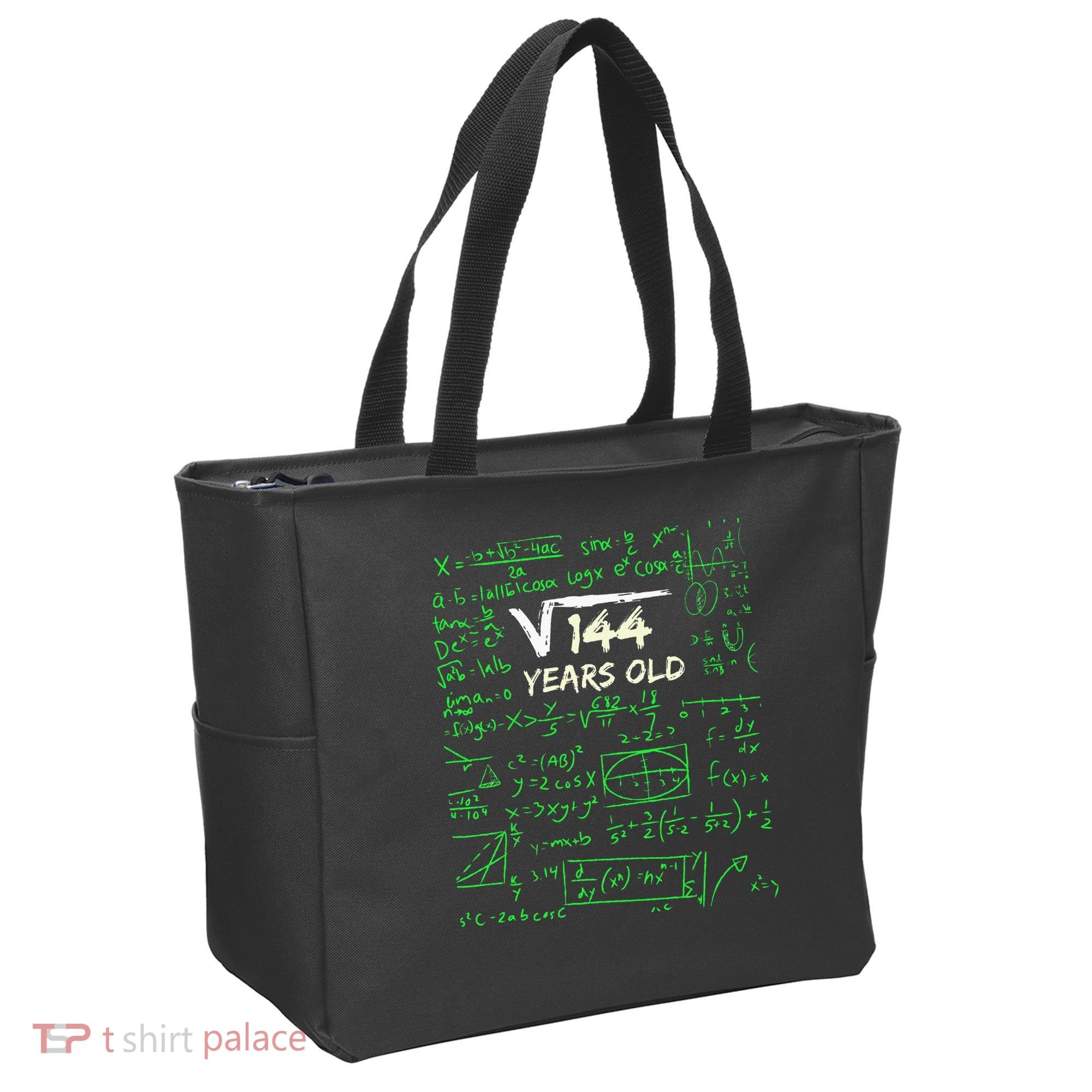 Square Root Of 144 12th Birthday 12 Years Old Gift Tote Bag