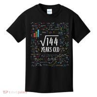 Square Root Of 144 12th Birthday 12 Year Old Gifts Math Bday Kids T-Shirt thumb 0