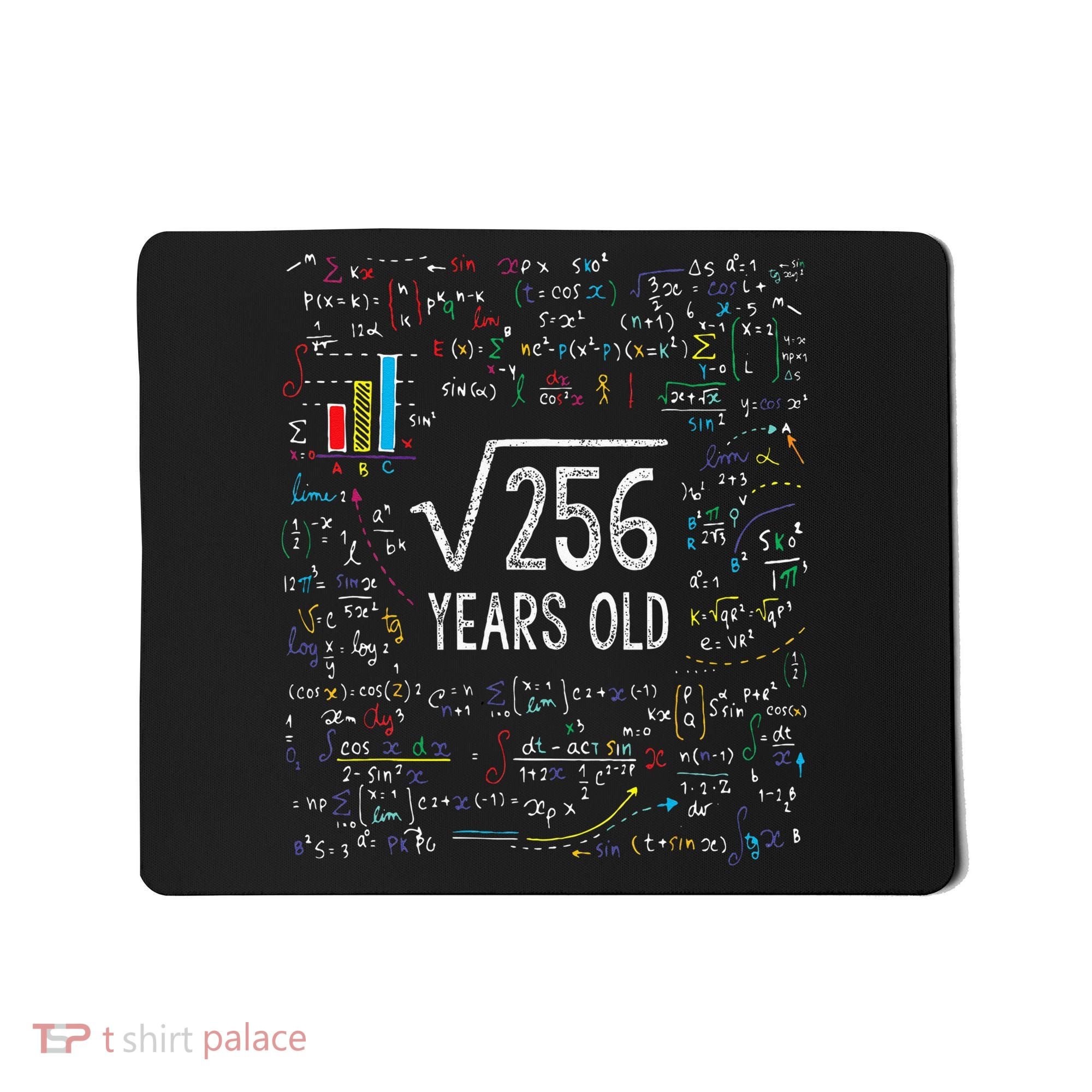 Square Root Of 256 16th Birthday 16 Year Old Gifts Math Bday Mousepad