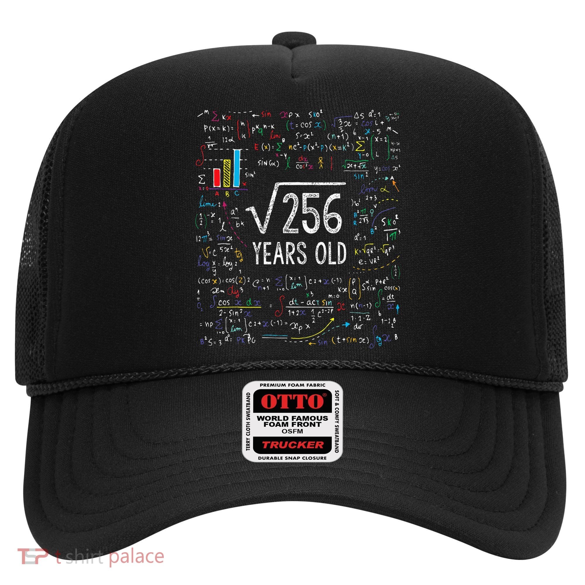 Square Root Of 256 16th Birthday 16 Year Old Gifts Math Bday Hat