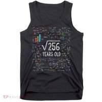 Square Root Of 256 16th Birthday 16 Year Old Gifts Math Bday Tank Top thumb 0