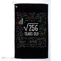 Square Root Of 256 16th Birthday 16 Year Old Gifts Math Bday Golf Towel thumb 0