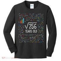 Square Root Of 256 16th Birthday 16 Year Old Gifts Math Bday Kids Long Sleeve Shirt thumb 0
