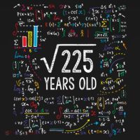 Square Root Of 225 15th Birthday Gift 15 Year Old Gifts Math Bday Gift Ornament thumb 1
