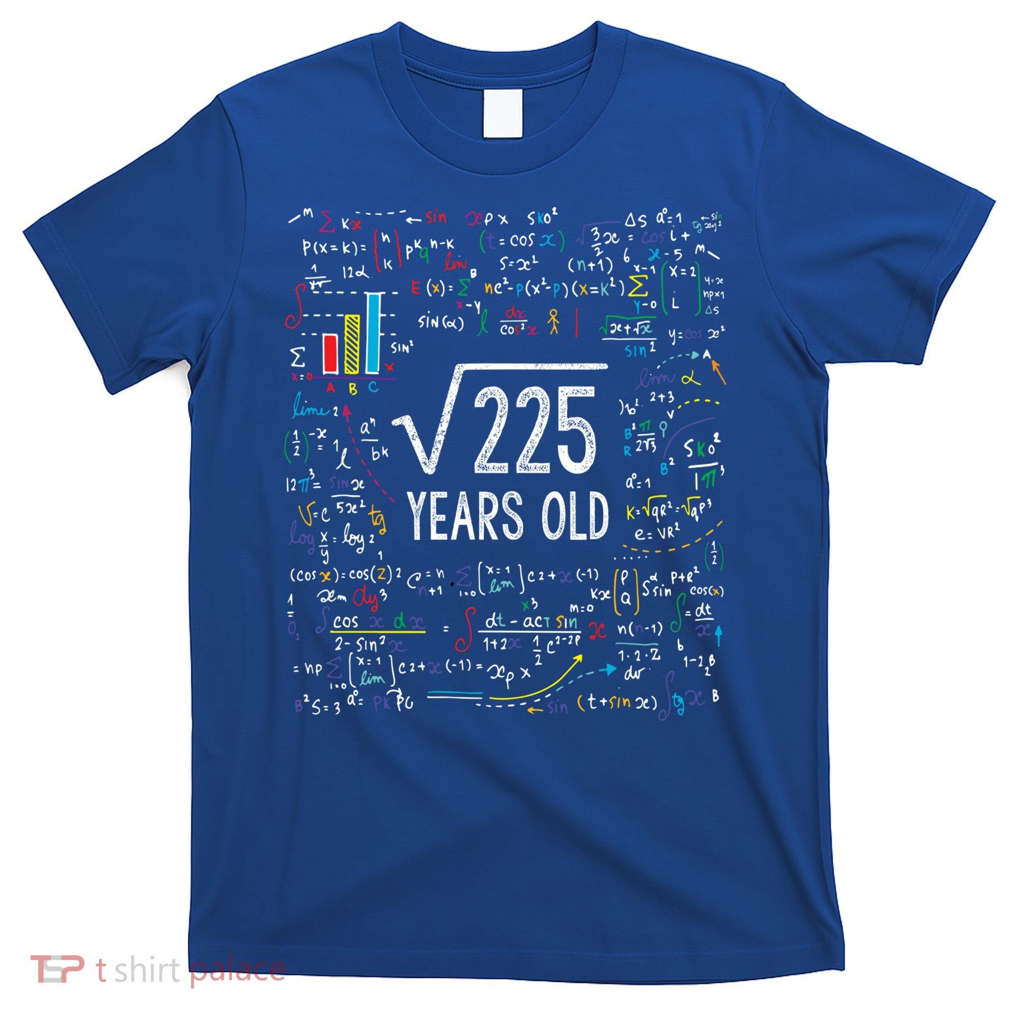 Square Root Of 225 15th Birthday Gift 15 Year Old Gifts Math Bday Gift T-Shirt
