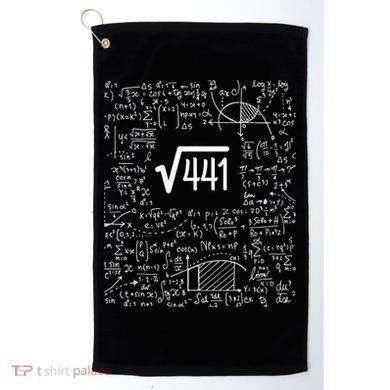 Square Root Of 441 Birthday Gift 21 Year Old Math Golf Towel