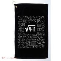 Square Root Of 441 Birthday Gift 21 Year Old Math Golf Towel thumb 0