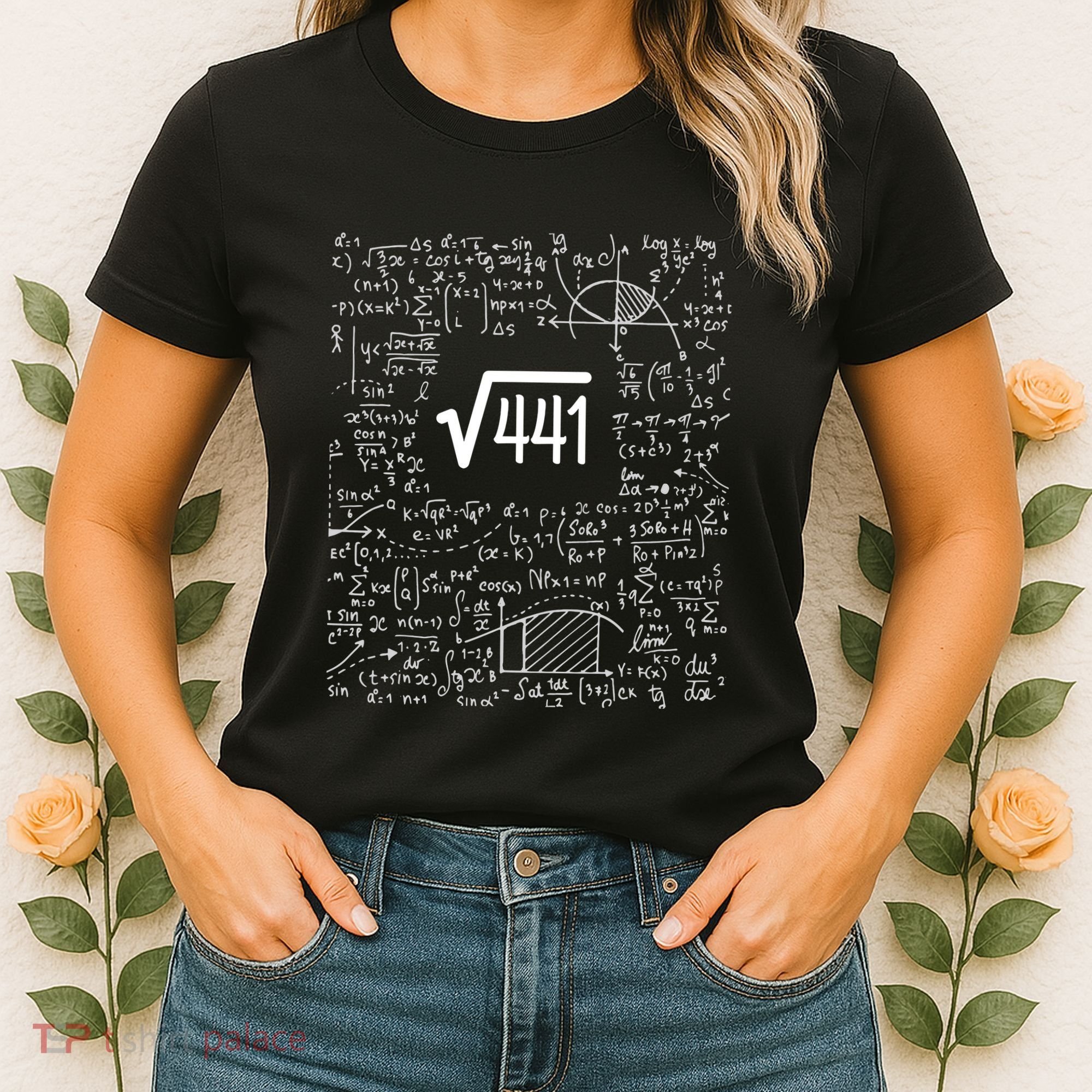 Square Root Of 441 Birthday Gift 21 Year Old Math Women's T-Shirt