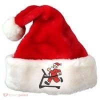 Santa Running On Treadmill Funny Fitness Santa Hat thumb 0