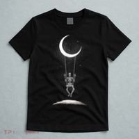 Skeleton Rock On Moon Spooky Halloween Rock Band Concerts T-Shirt thumb 5