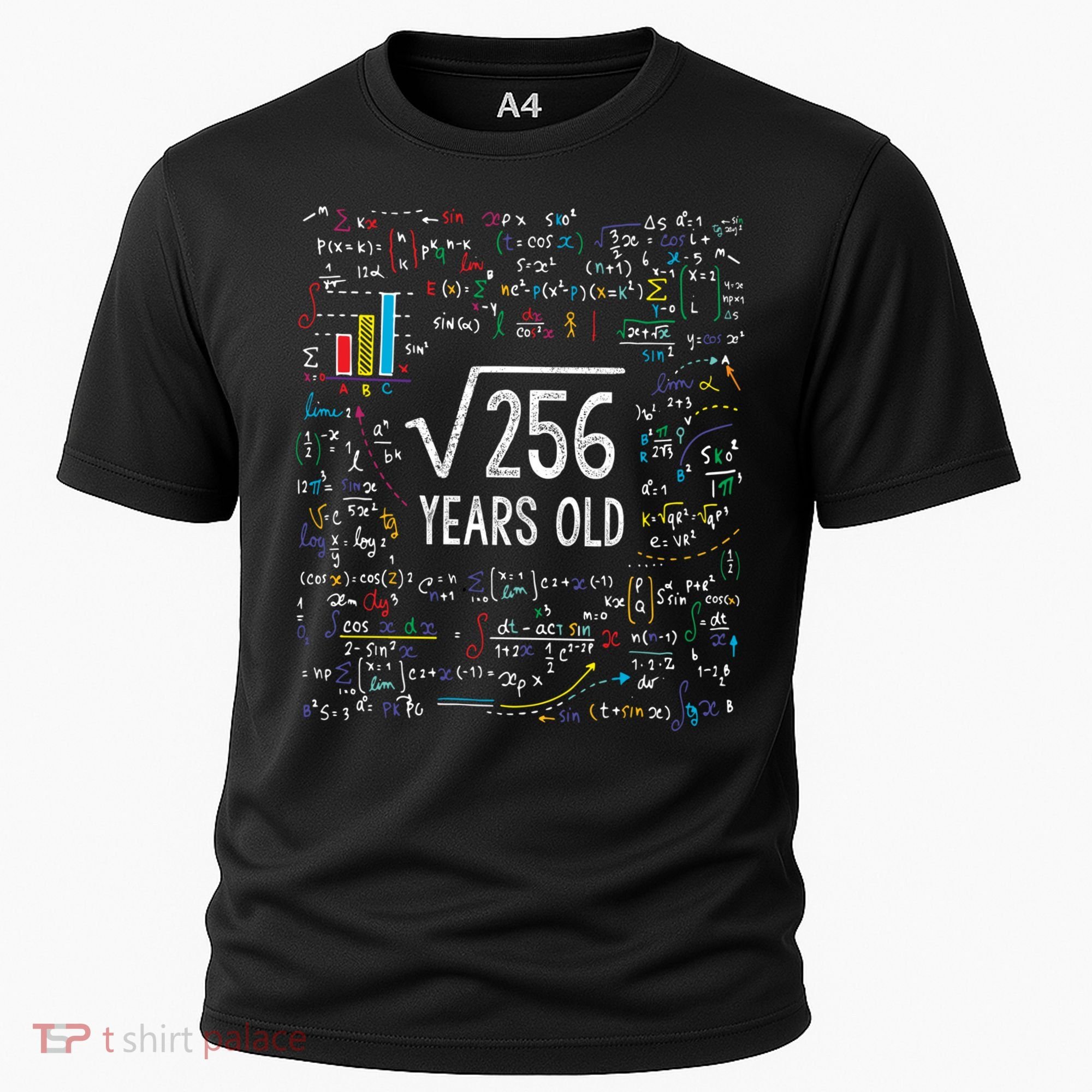 Square Root Of 256 16th Birthday Funny Gift 16 Year Old Gifts Math Bday Cooling Performance Crew T-Shirt