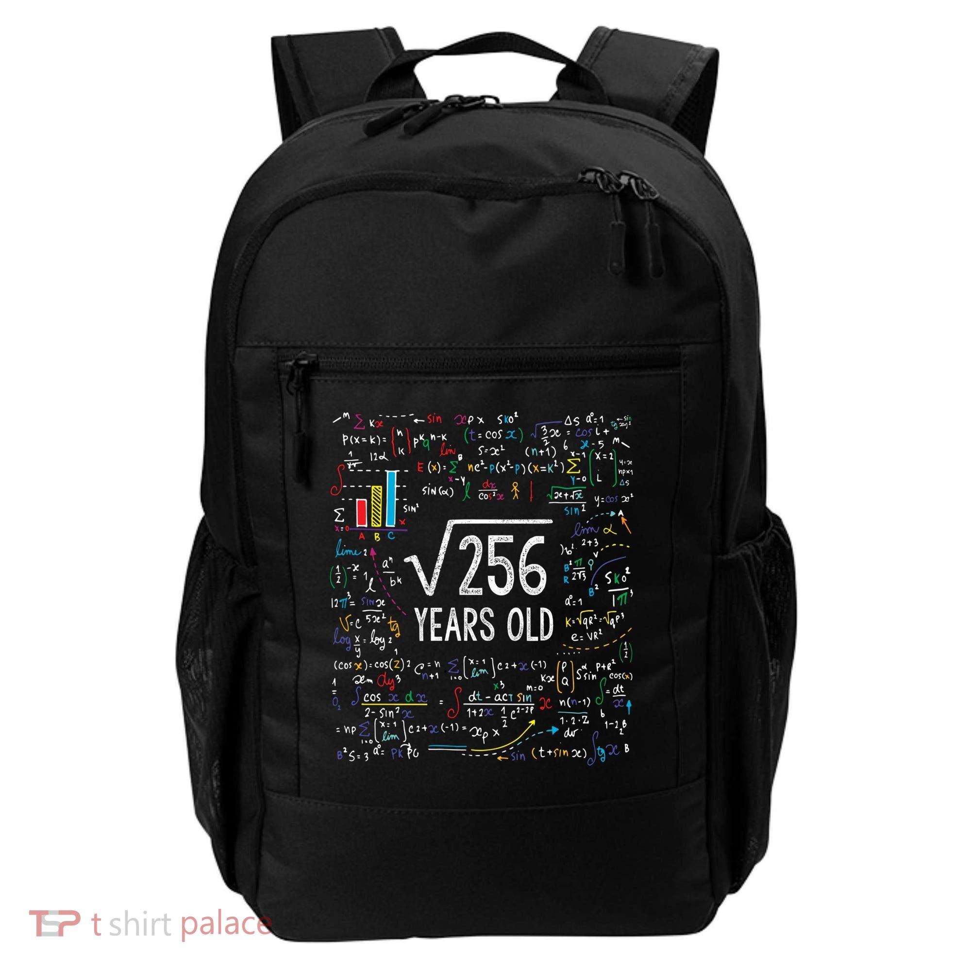 Square Root Of 256 16th Birthday Funny Gift 16 Year Old Gifts Math Bday Backpack