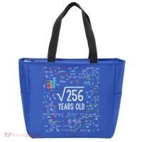 Square Root Of 256 16th Birthday Funny Gift 16 Year Old Gifts Math Bday Tote Bag thumb 0