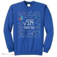 Square Root Of 324 18th Birthday 18 Year Old Funny Gift Math Bday Cute Gift Sweatshirt thumb 0