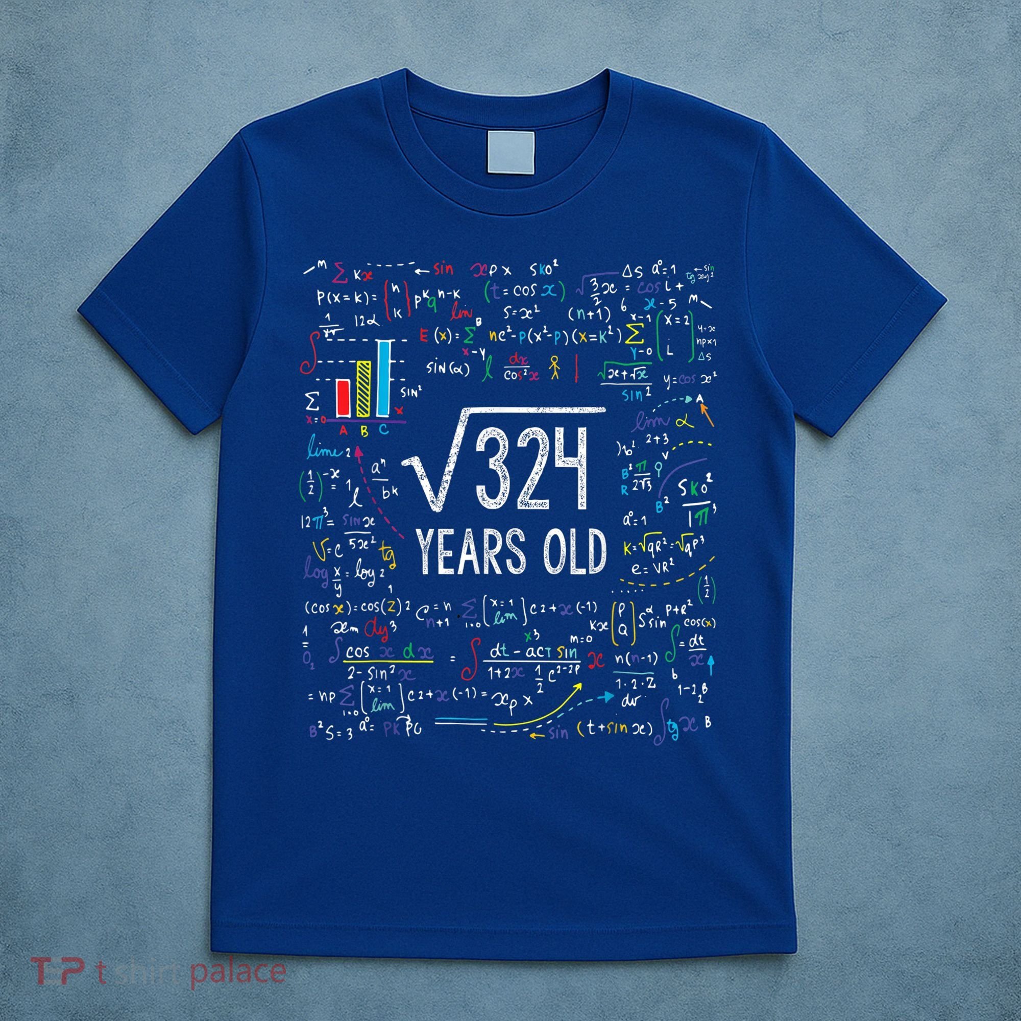 Square Root Of 324 18th Birthday 18 Year Old Funny Gift Math Bday Cute Gift T-Shirt